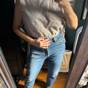 Stripped cropped top